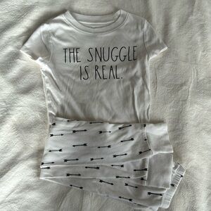 NWOT Rae Dunn cotton pj set for 6 year old girls
